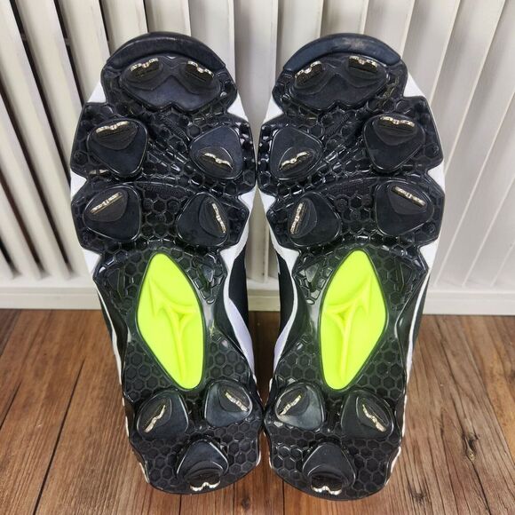 Mizuno 9-Spike Swift Womens Size 5 Black White Metal Softball Cleats 320554.9000 - Picture 8 of 11